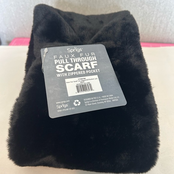 Elegant Black Scarf NWT - Picture 9 of 11